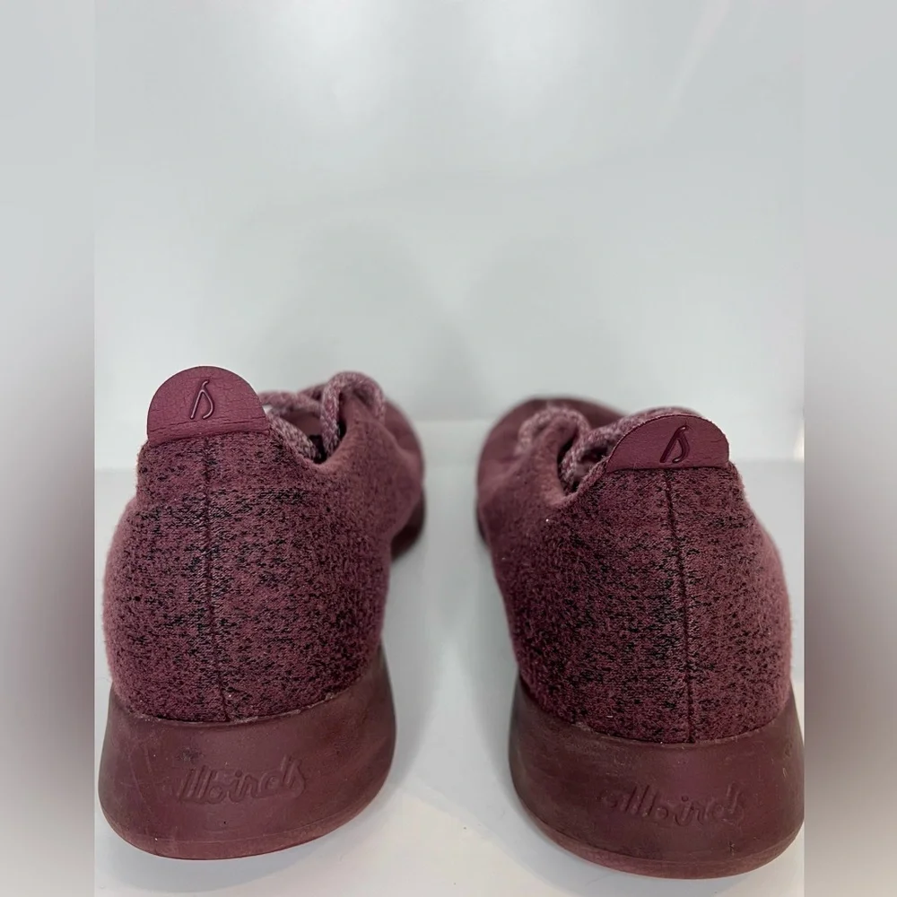 Allbirds Wool Runner Comfort‎ Running Athletic Sneakers Shoes Men’s 8 Burgundy - Picture 4 of 7
